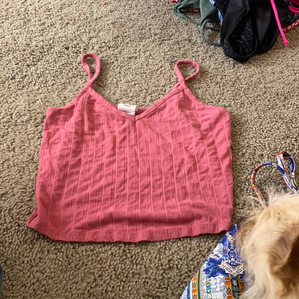 Pink crop top